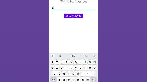 Fragment communication using shared view model