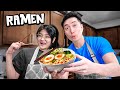 Boyfriend vs girlfriend instant ramen challenge