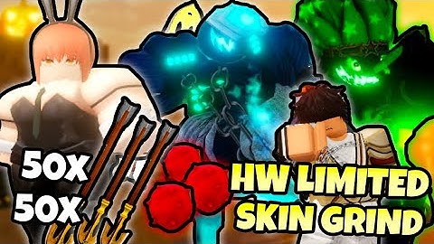 [YBA] Grinding like CRAZY for HW SKINS with 50 Arrows, Rokas and REQUIEMS...