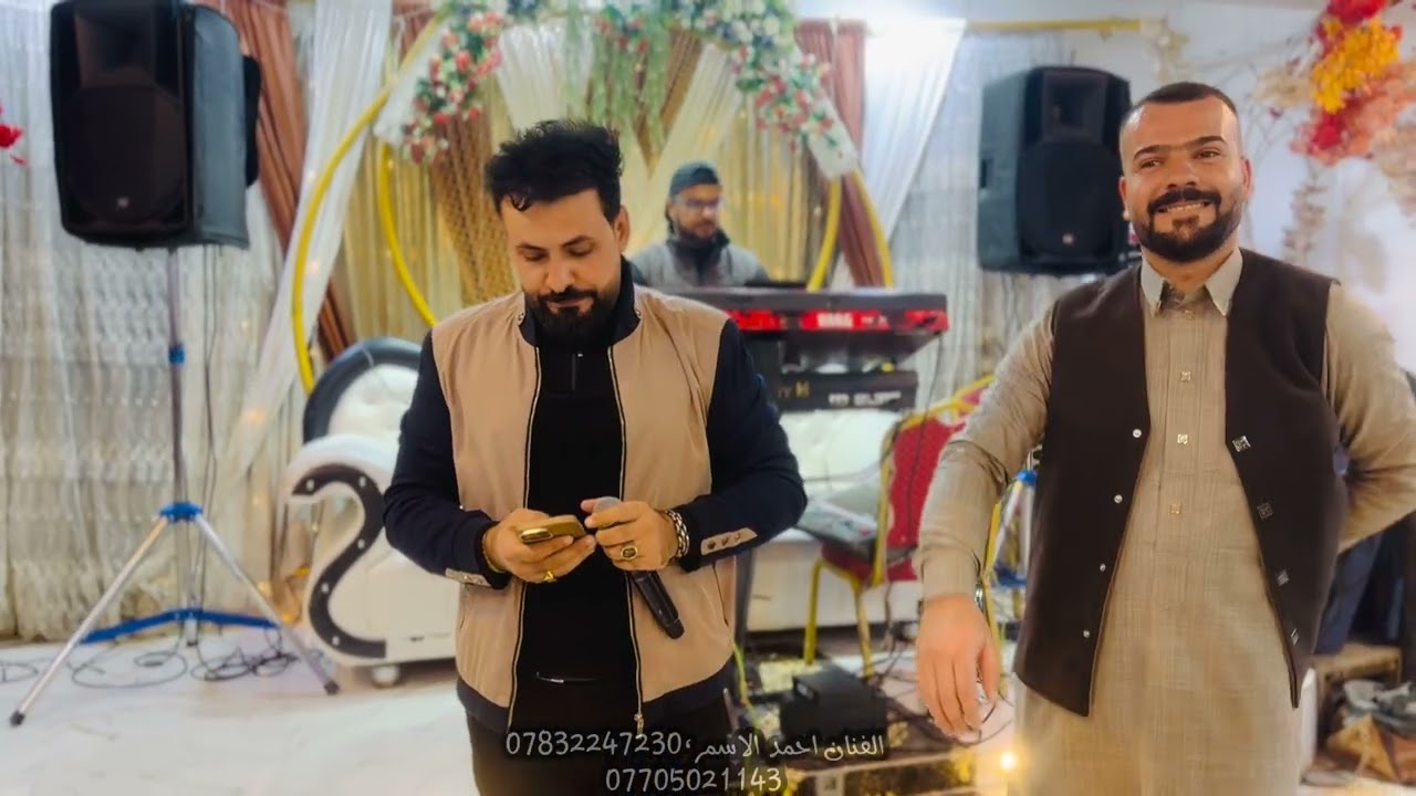 تحزمنا بالبارود  مشينا على الحدود💯🔥الفنان احمد الاسمر 🎤حفلة حنة نجم الججاوي🤍عزف عباس سيمو 🎹