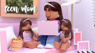 Teen Mom of Twins ONLINE SCHOOL Routine! | Roblox Bloxburg Roleplay