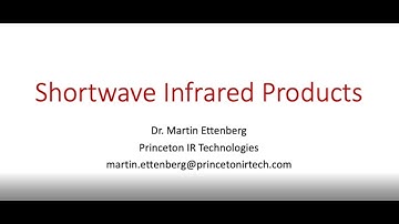 Short Wave Infrared (SWIR) Products and Demo