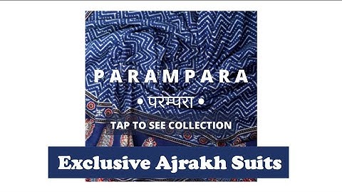 Premium Ajrakh Two Piece Suits | Traditional Block Printing | Handmade In India | Ajrakh Block Print