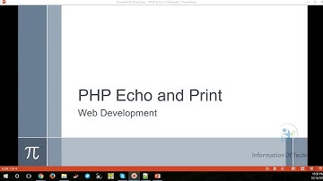 PHP Echo or Print