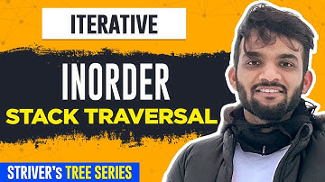 L10. iterative Inorder Traversal in Binary Tree | C++ | Java | Stack
