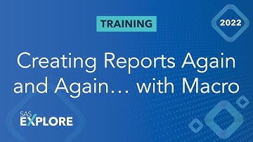 Creating Reports Again and Again.....and Again with Macro