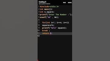 simple Square programming. #shorts #coding #programming #trending #viral #explore