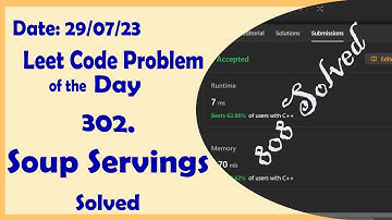 808 || Soup Servings || C++ || Leetcode Daily Challenge