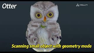 CR-Scan Otter | How to scan small objects with geometry mode?