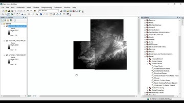 Tuto ArcGIS : Mosaic raster dataset | fusionner raster