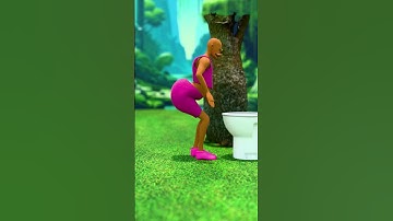 Trunk and Toilet #animation #funny #comedy #lucu #memes  #shorts