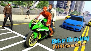 Play superhero bike taxi simulator, pick and drop people in city bike games 2020 screenshot 5