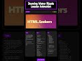 Stunning Water Ripple Loader Animation using HTML, CSS &amp; JS 💦 | Smooth Loading Effect
