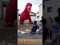 Dinosaur shooting game event production / Tyrannosaurus Inflatable / 恐竜シューティング ティラノサウルス #Dinosaur