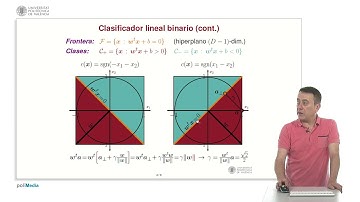 Algoritmo Perceptrón para clasificación binaria |  | UPV