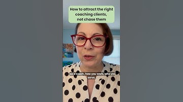 How to attract aligned coaching clients, not chase them  #coaching #getclients  #businesscoach