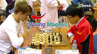 : Young Magnus Carlsen vs Le Quang Liem || World Blitz Chess Championship