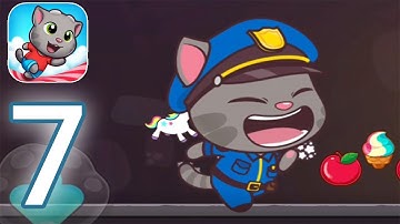 Talking Tom Candy Run - Gameplay Walkthrough Part 7 - Officer Tom Unlocked (iOS, Android)
