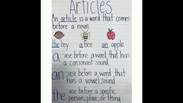 What do you Mean By Articles || A, An and The