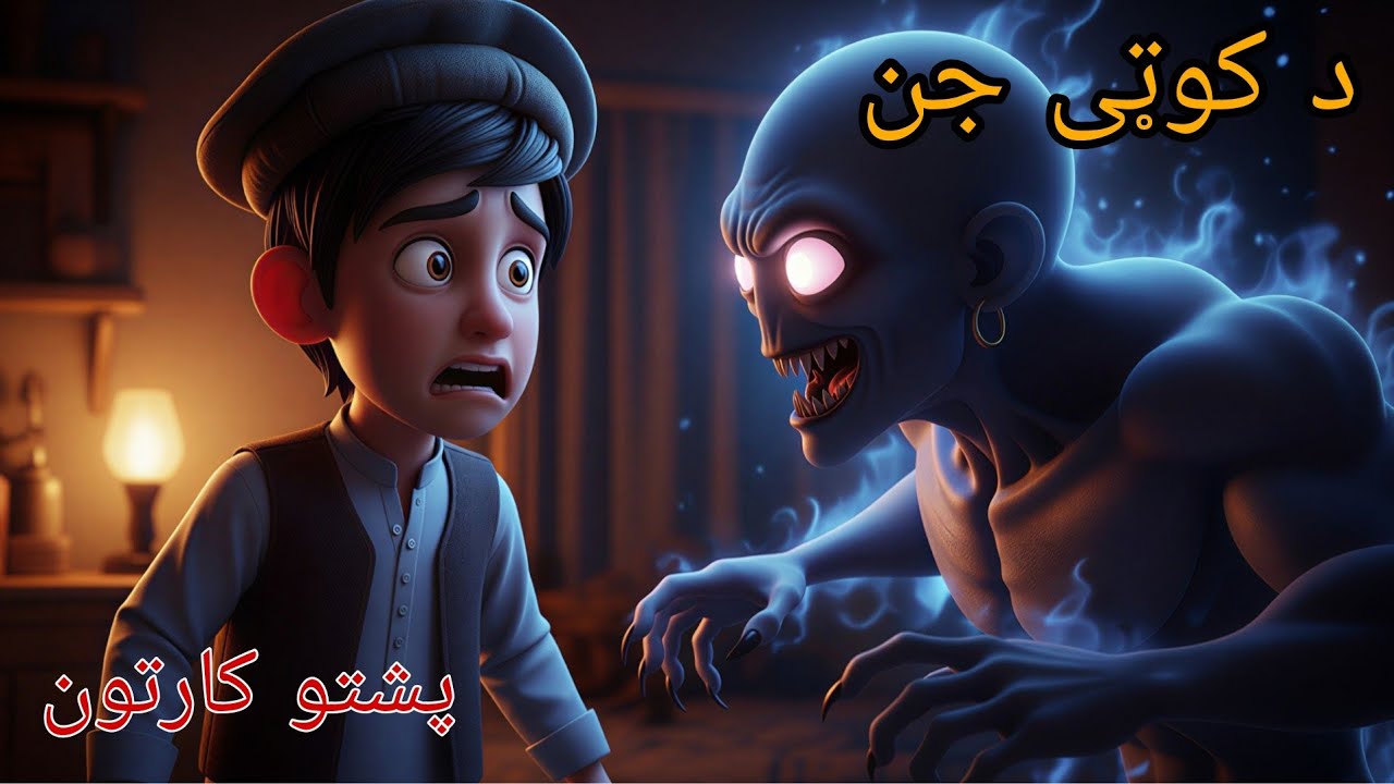 The Devil's Room 😈 | د کوټی جن | Pashto Cartoon Story - YouTube