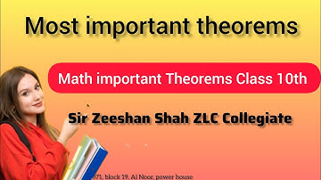 Important Theorems Class 10th | matric class guess theorem 2024