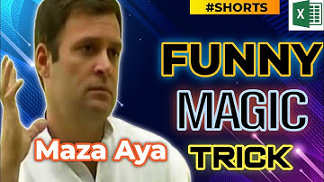 MS Excel Funny Magic Trick | Best Trick Ever 😂 #shorts #Excelhurdles