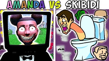 FNF Character Test | Gameplay VS My Playground | ALL Amanda VS Skibidi Toilet Test