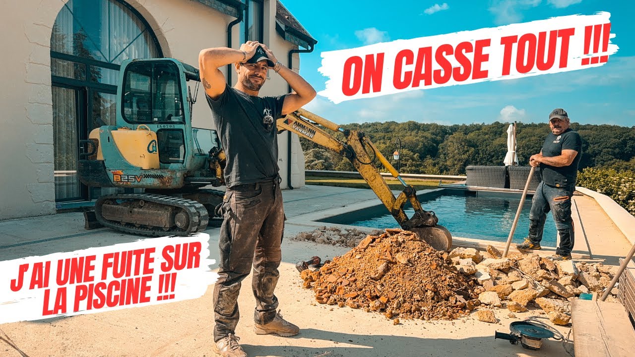 J'AI UNE FUITE SUR LA PISCINE 😭