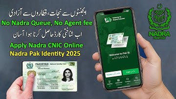 How to Apply Renewal CNIC Online by Nadra Pak Identity Application 2025 #nadra #cnic  #applyonline