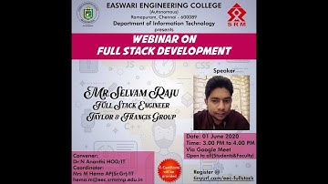 WEBINAR ON FULL STACK DEVELOPMENT