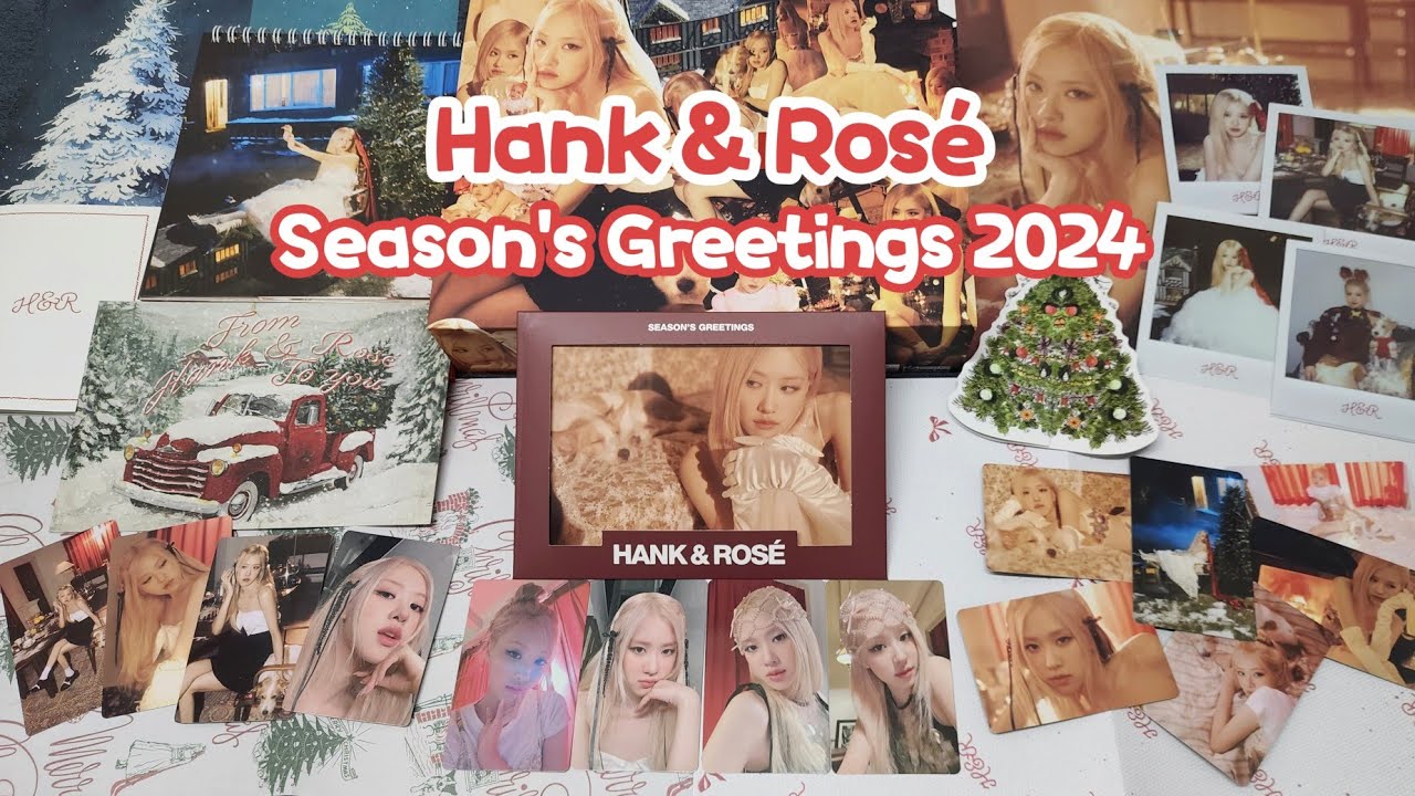 【未開封】BLACKPINK シーズングリーティング HANK &ROSÉ ロゼ Amazon.com: Blackpink Rose 2024 Season's Greetings from Hank