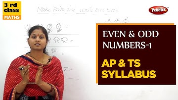 #Class 3 Mathematics | Even & Odd Numbers(PART-1) | Easy Maths in Telugu Explanation