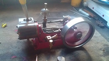 Stuart No 9 Steam Engine running smoothly on compressed air,Sorry about brackground noise.,,