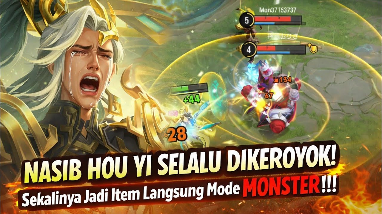 HOU YI JADI BURONAN! Dikeroyok Terus dari Awal, Sekalinya Late Game LANGSUNG RATA!