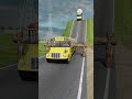 School Buses vs Logs Trap - BeamNG.Drive #shorts #beamngdrive #bus