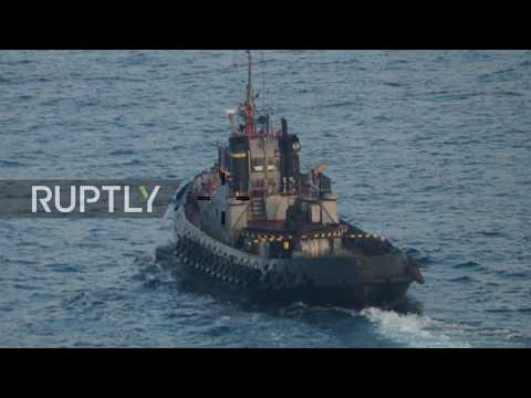 Russia: 3 Ukrainian naval vessels breach Russian border near Crimea - FSB *STILLS*