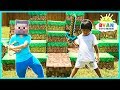 MINECRAFT In Real Life Steve vs Ryan ToysReview Minecraft Surprise Toys Hunt