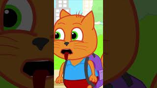 Skateboard Race 🛹🛹🛹 Cats Family in English Cartoon for Kids #animation #shorts #catsfamily