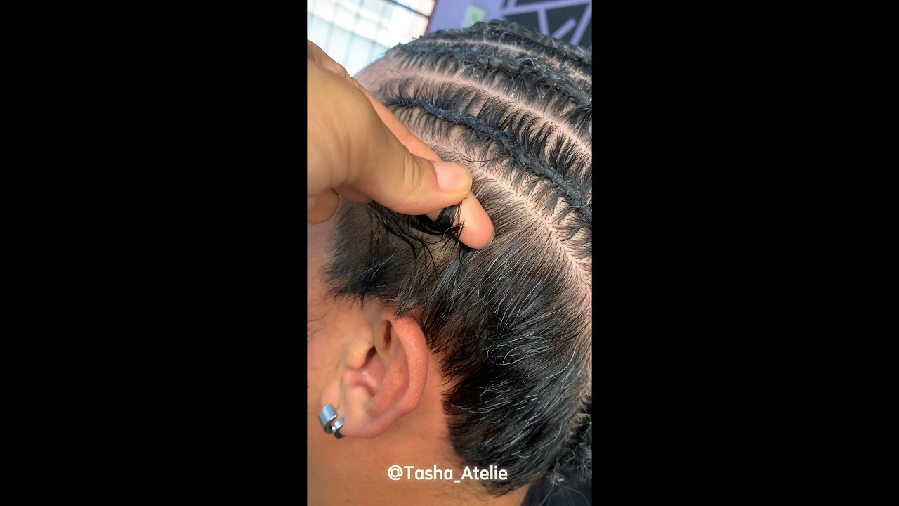 Trança Nagô Fake Cabelo com 1 cm liso #trançanagô #trançanagôfake #viral  #trançaraiz #trancista