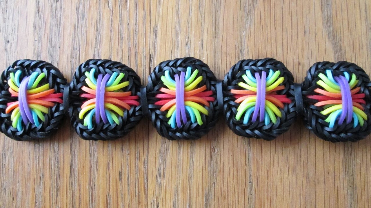 Rainbow Loom- Technicolor Bracelet (Original Design)