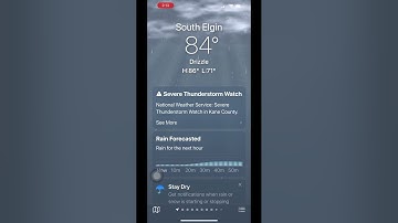 IOS 16 Weather Animation Drizzle￼ But￼ severe Thunder￼storm watch￼