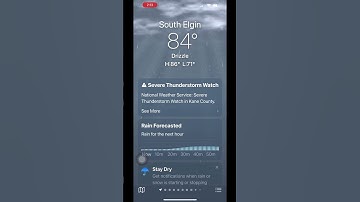 IOS 16 Weather Animation Drizzle￼ But￼ severe Thunder￼storm watch￼