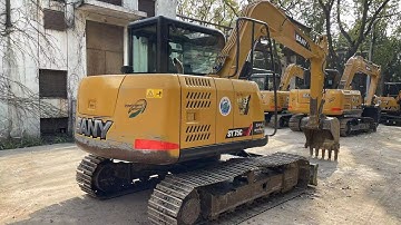 Container Stuffing Export Mini Excavator Sunward #shorts