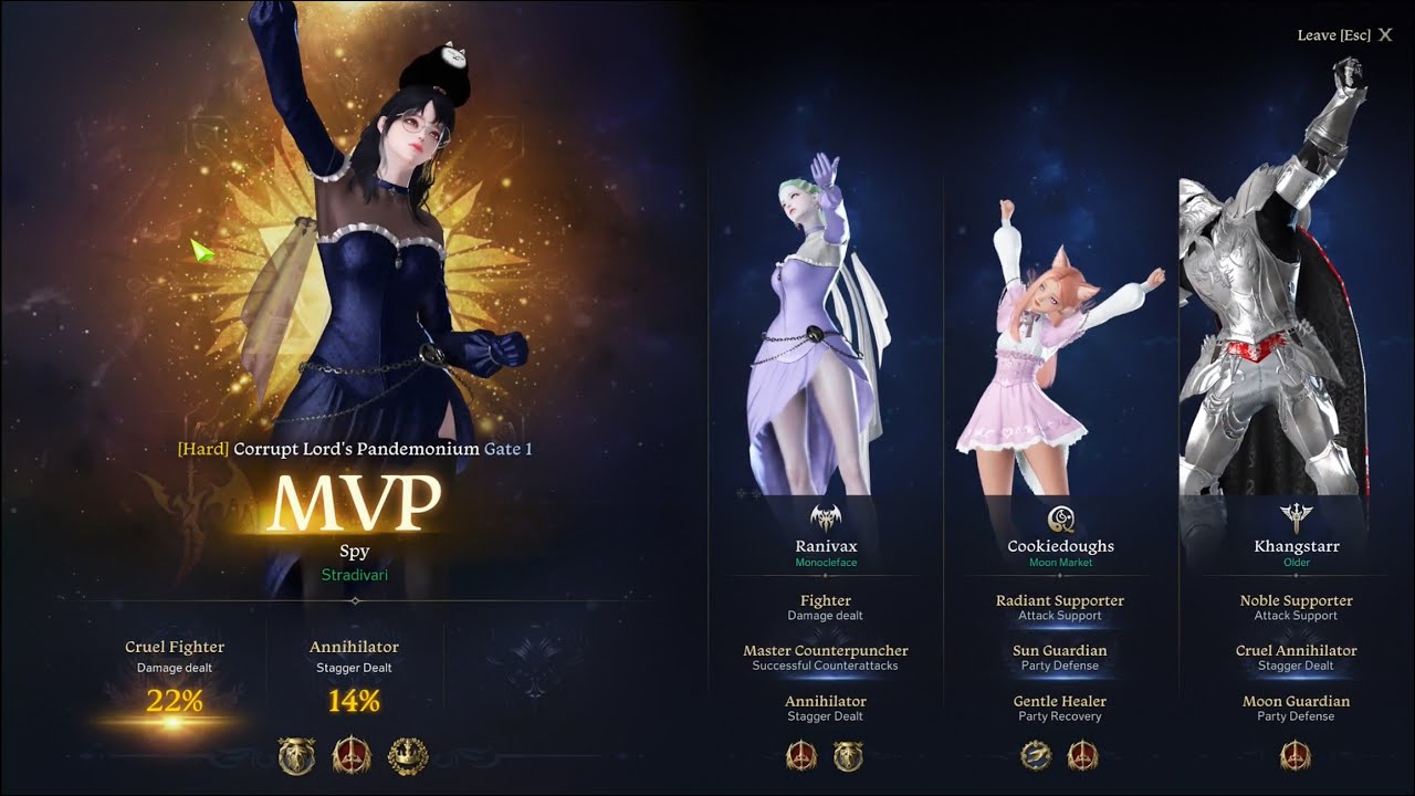 [Lost Ark] New Lunar Voice Reaper | Hard Akkan Gate 1-3