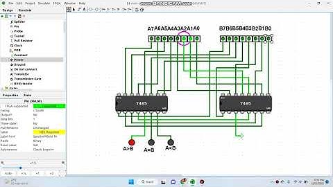 Mạch so sánh 8-bit magnitude comparator IC7485.