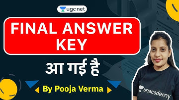 UGC NET 2020 | Exam Updates by Pooja Verma | Final Answer Key Released | UGC NET 2020 Answer Key Out