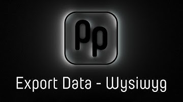 prepare app - Export Data from Wysiwyg