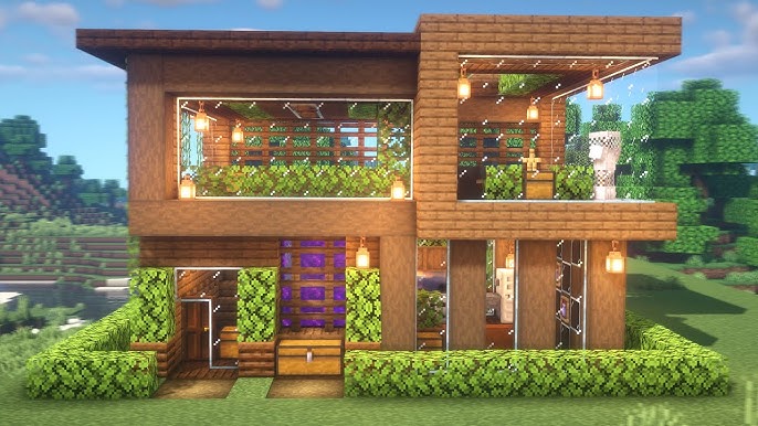 Casa Moderna en Minecraft @Craftxing #minecraft #fyp #minecrafttutoria
