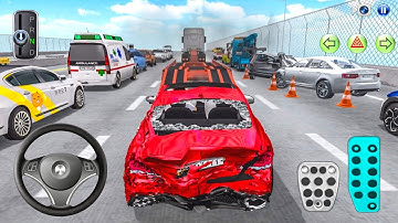 Crashed Car Transport Truck to Auto Repair Shop - 3D Driving Class Android Game - Gameplay Mobile