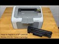 How to replace a hp laserjet printer p1102 toner cartridge